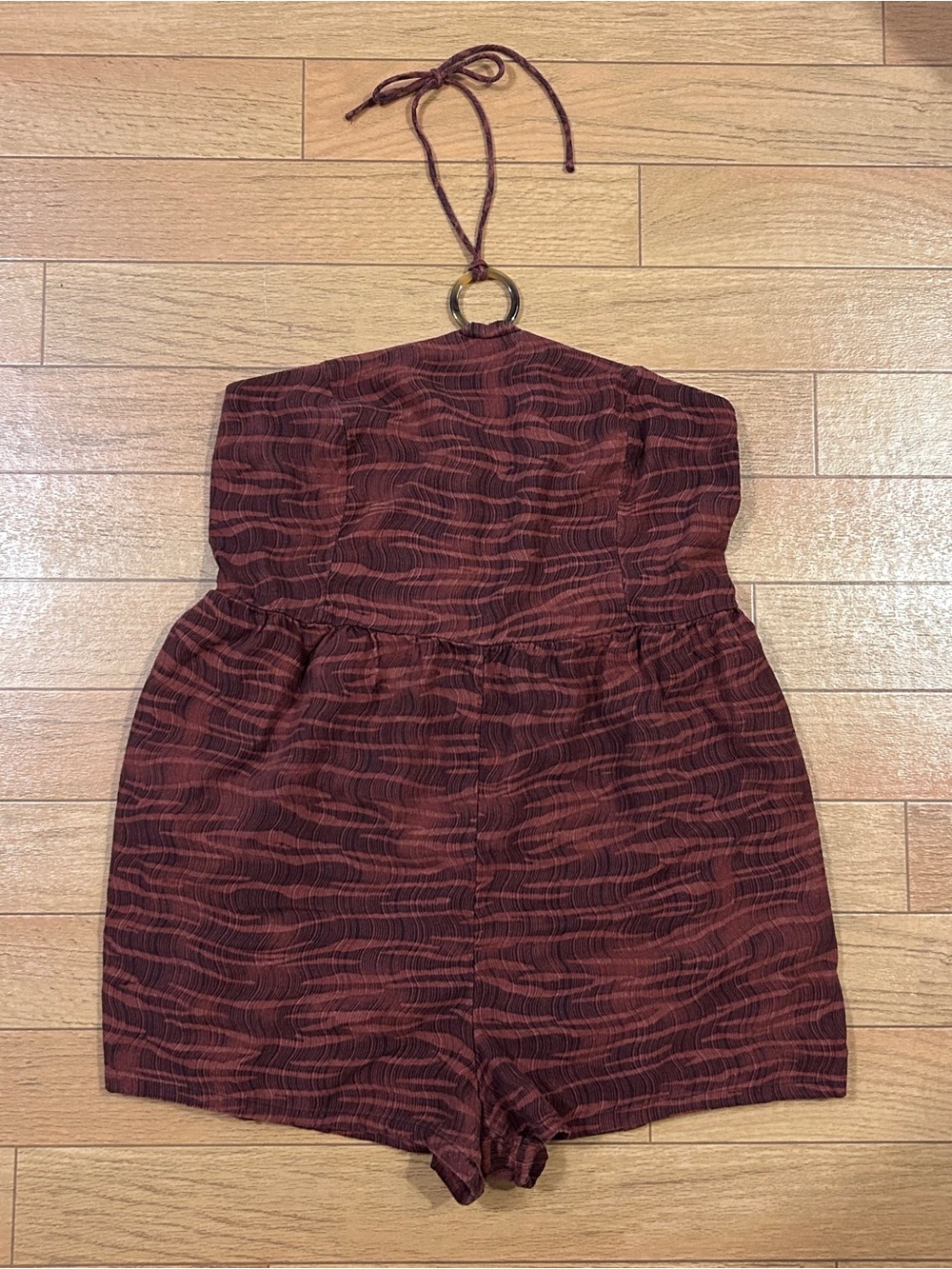 Old Navy Brown Tiger Stripe Romper
